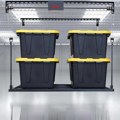 Motorized Ceiling Storage Rack, 52 X 25 Inch, 250 Lb Lift Capacity