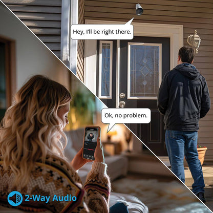 8-Channel 4K 64GB Smart NVR Security Camera System with 3-Plug-In Wireless Spotlight Cameras with 2-Way Audio