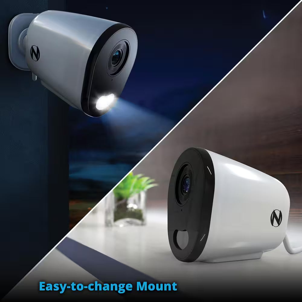 8-Channel 4K 64GB Smart NVR Security Camera System with 3-Plug-In Wireless Spotlight Cameras with 2-Way Audio